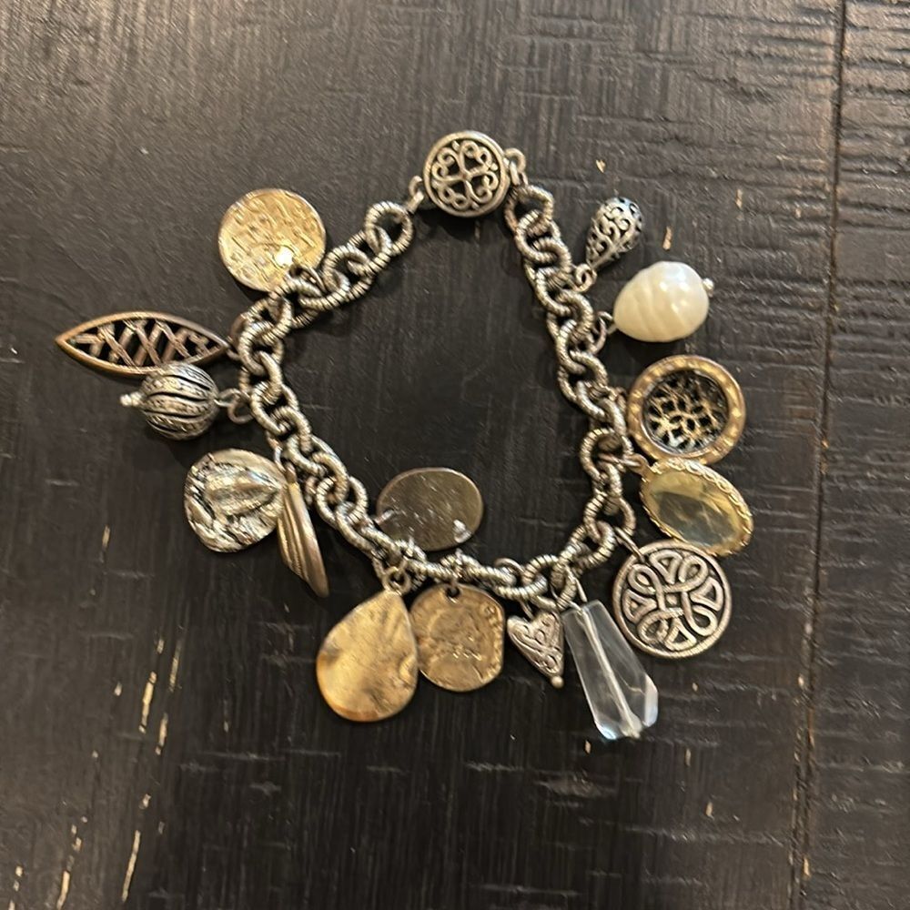 Chico's Mixed Metal Charm Bracelet Magnetic Clasp​​ - Picture 3 of 6